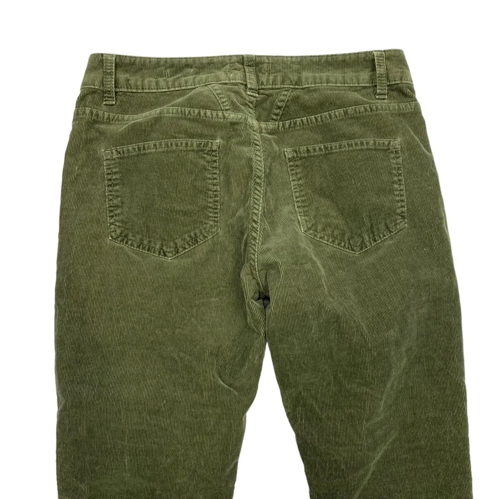 CLOSED Green Corduroy Baker Pants 27 Slim Mid Rise Crop